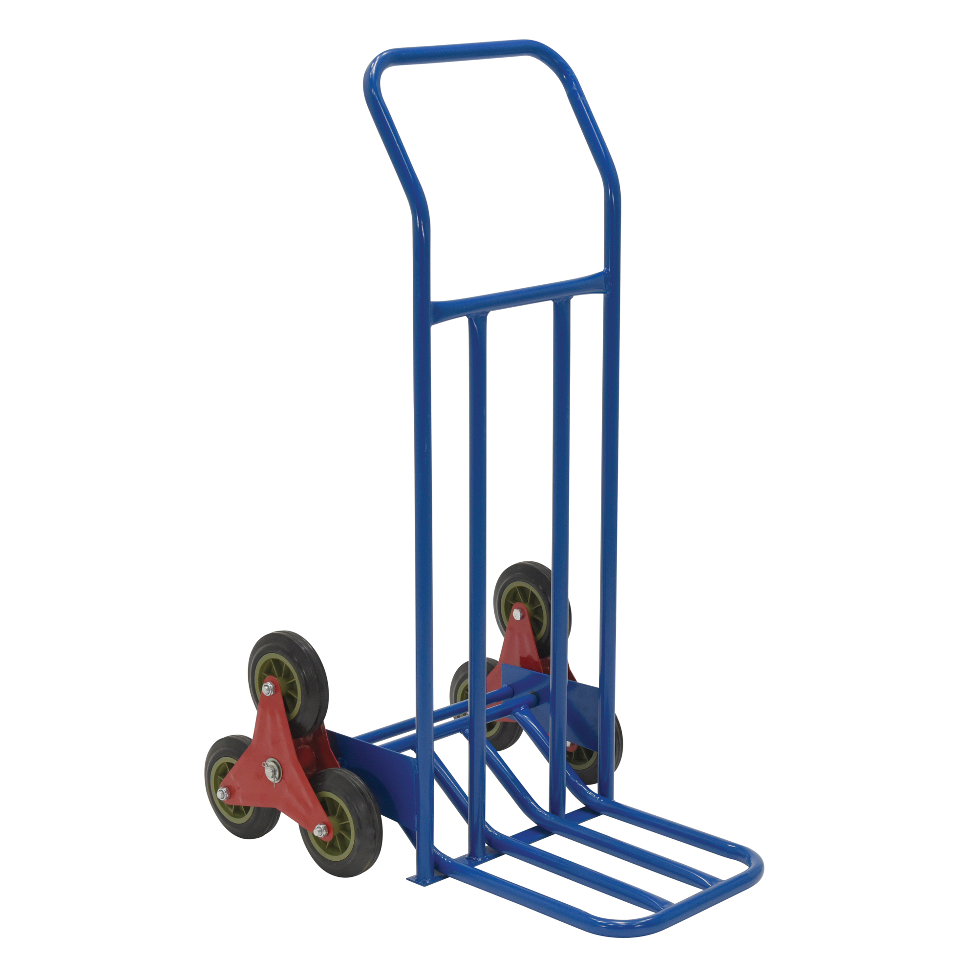 Vestil Steel Stair Hand Truck - 300-Lb. Capacity, 45.75in. Height, Tandem Triple-Wheel Assembly, Model# ST-TRUCK-300